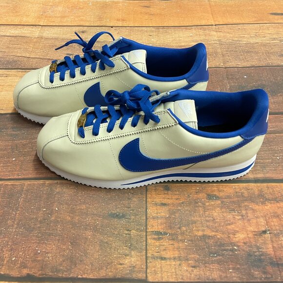 Nike Unisex Cortez Custom Colors Sail/Blue Casual Shoes - Picture 5 of 6